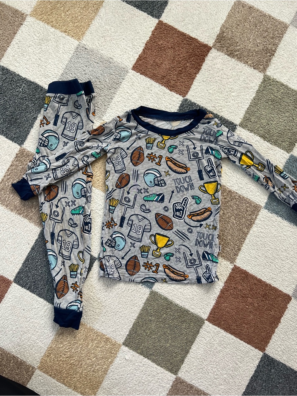 Little Sleepies Football PJs 12-18m
